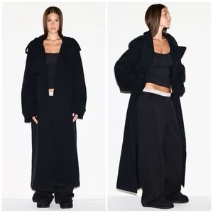 SKIMS Boyfriend Fleece Trench Coat